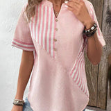 Adele - Blusa de Rayas Suaves