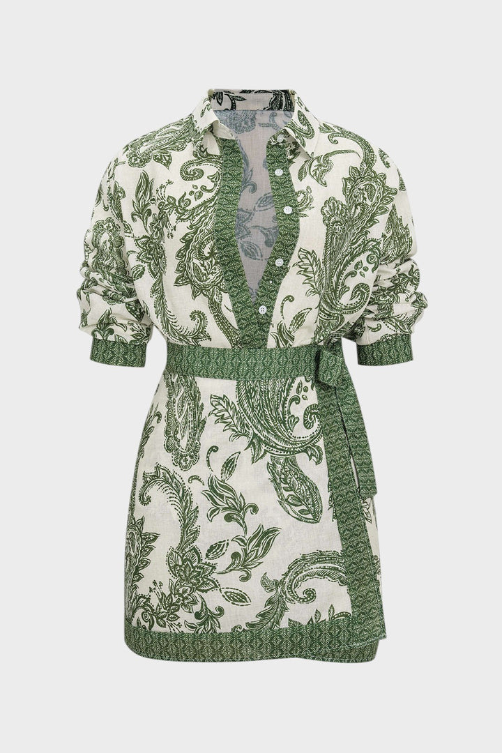 Sofia - Camisa de manga larga con diseño floral