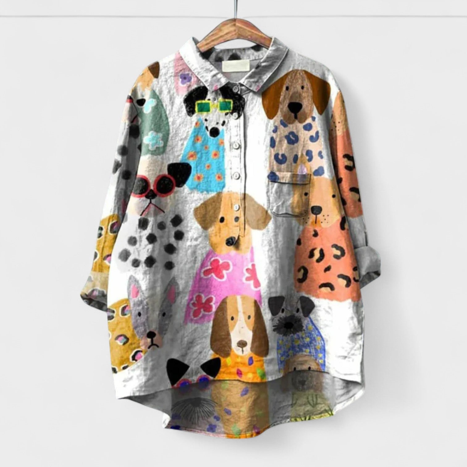 Isabel - Blusa femenina con diseño estampado