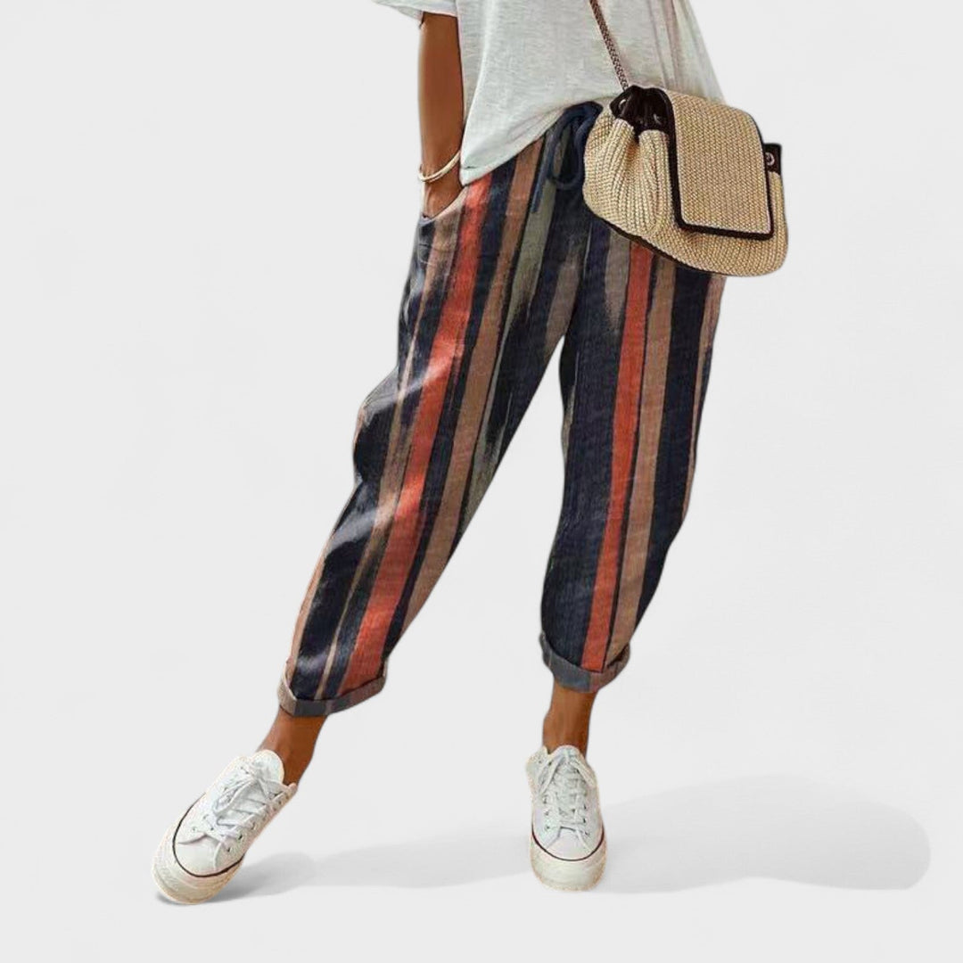 Lara – Pantalones Casual de Lino Modernos