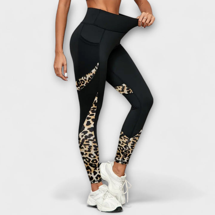 Karmel – Leggings de cintura alta con diseño de leopardo