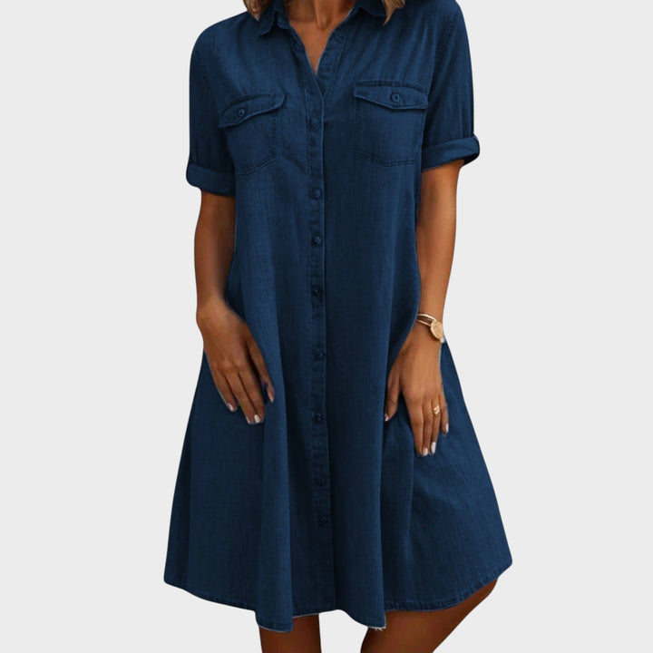 Alexandra - Vestido midi asimétrico con encaje