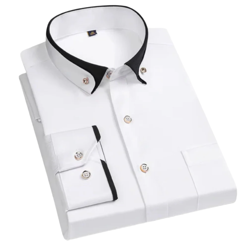 Jan – Camisa de hombre elegante con cuello a contraste