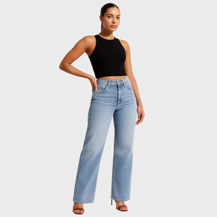 Alina – Jeans de talle medio con elasticidad