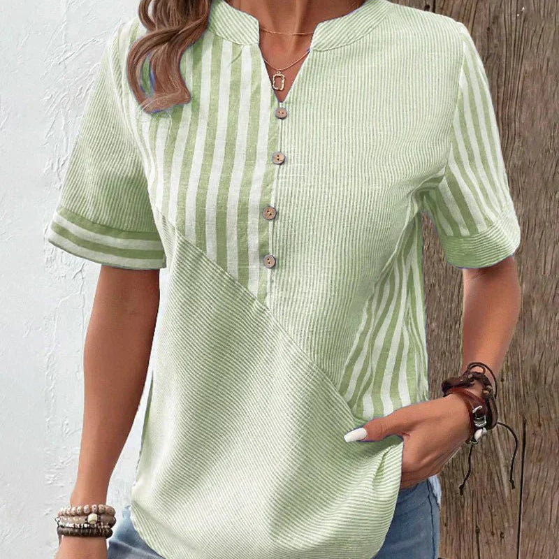 Adele - Blusa de Rayas Suaves