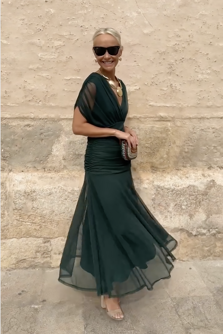 Lena - Elegante Vestido Maxi de Fiesta