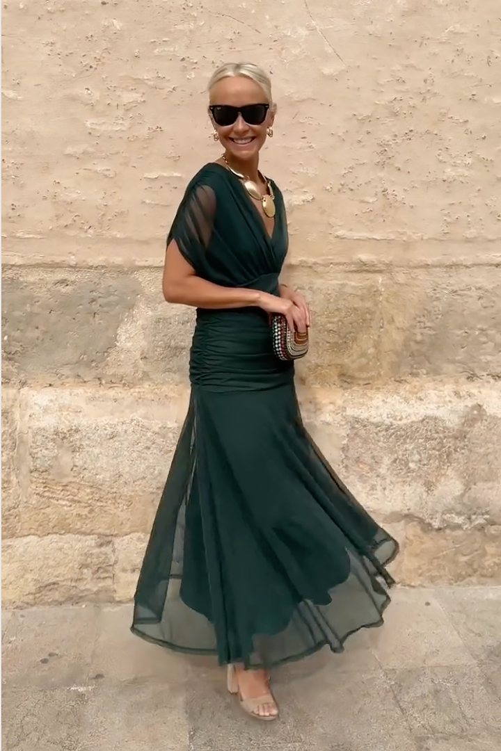 Lena - Elegante Vestido Maxi de Fiesta