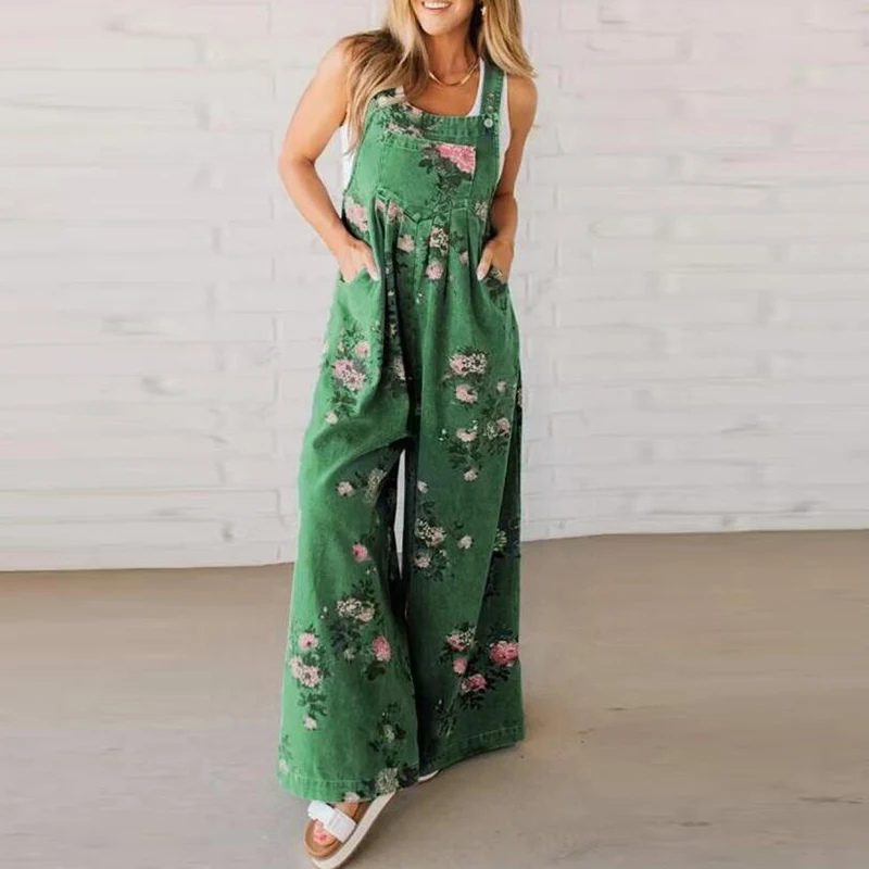 Antónia - Mono Floral de Algodón Confortable