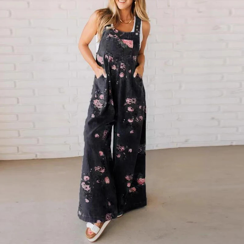 Antónia - Mono Floral de Algodón Confortable