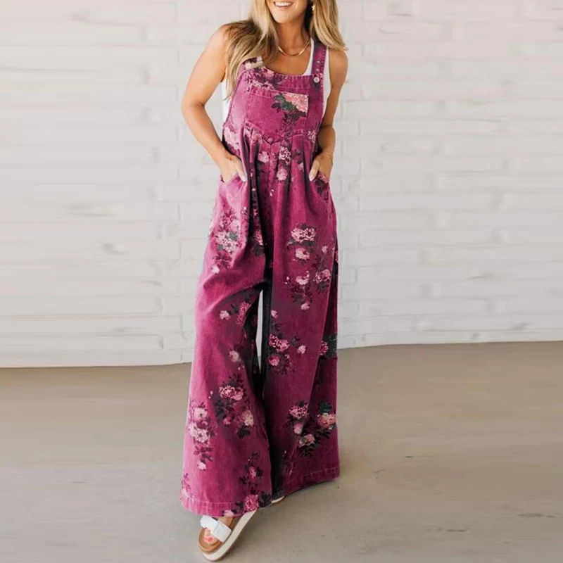 Antónia - Mono Floral de Algodón Confortable