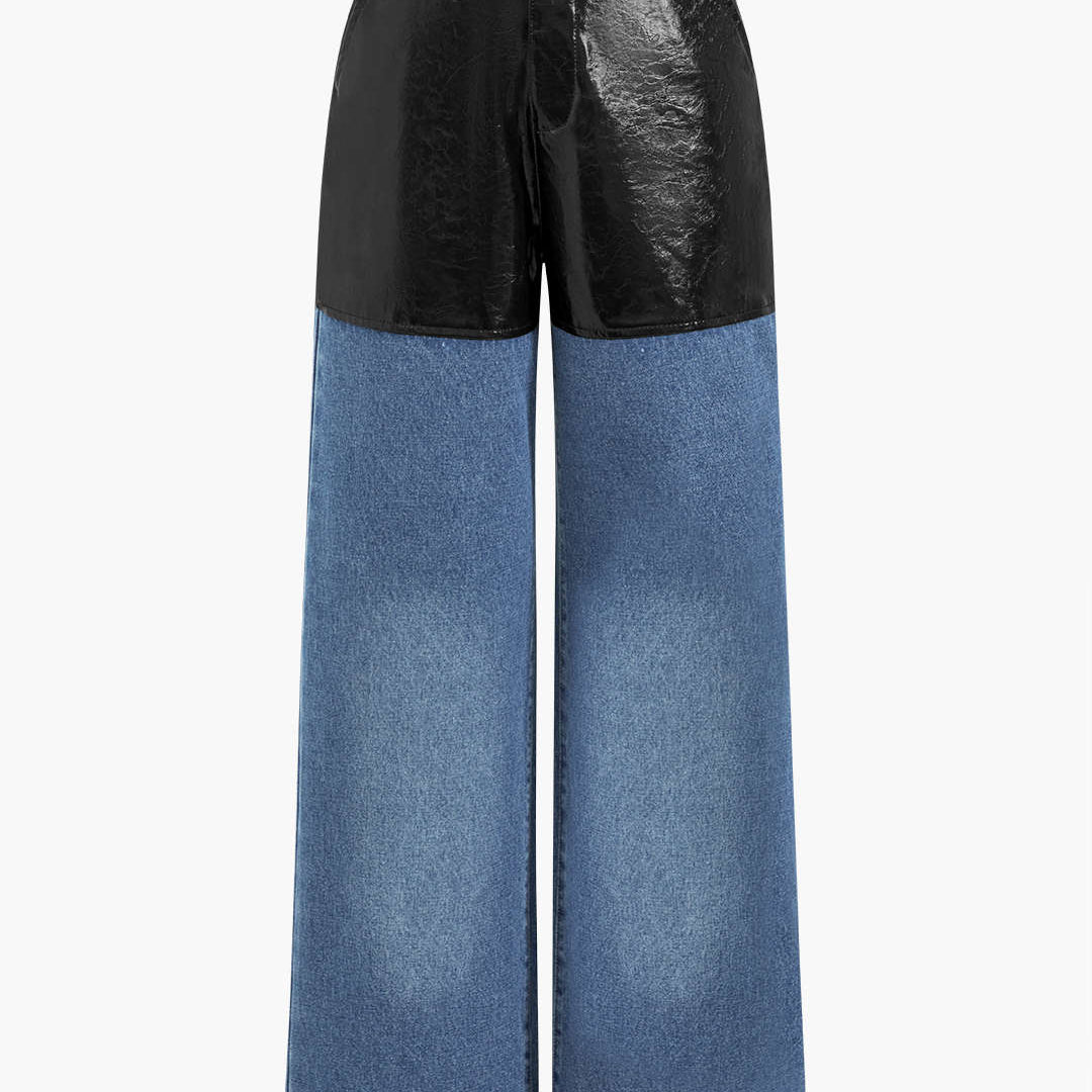 Eva – Pantalones de Cuero Sintético