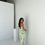 Světlana - Vestido largo elegante con diseño floral