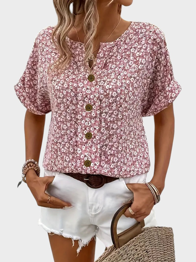 Merce - Elegante blusa floral de verano