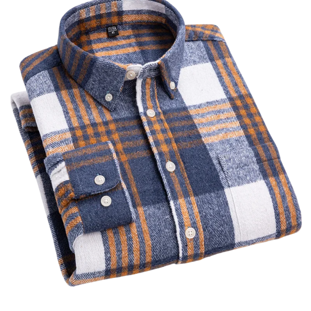 Gaspar - Camisa de Franela para Hombre con Estampado