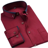 Jan – Camisa de hombre elegante con cuello a contraste