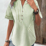 Adele - Blusa de Rayas Suaves