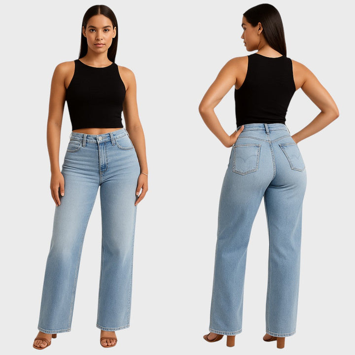 Alina – Jeans de talle medio con elasticidad