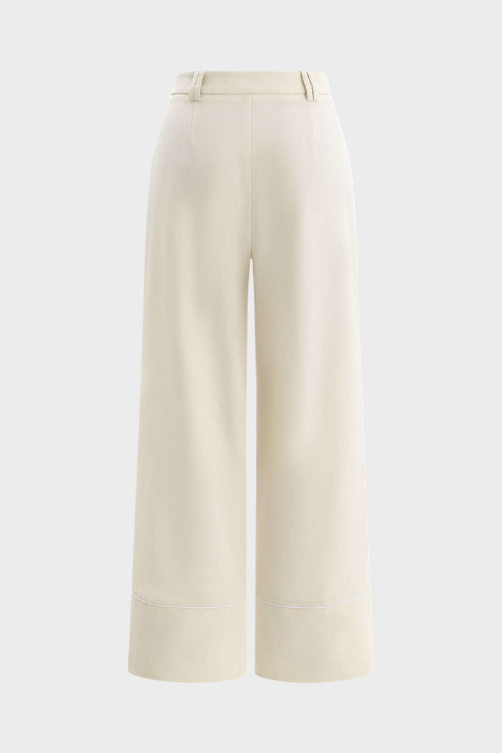 Carolina – Pantalones rectos con acentos