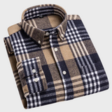 Gaspar - Camisa de Franela para Hombre con Estampado