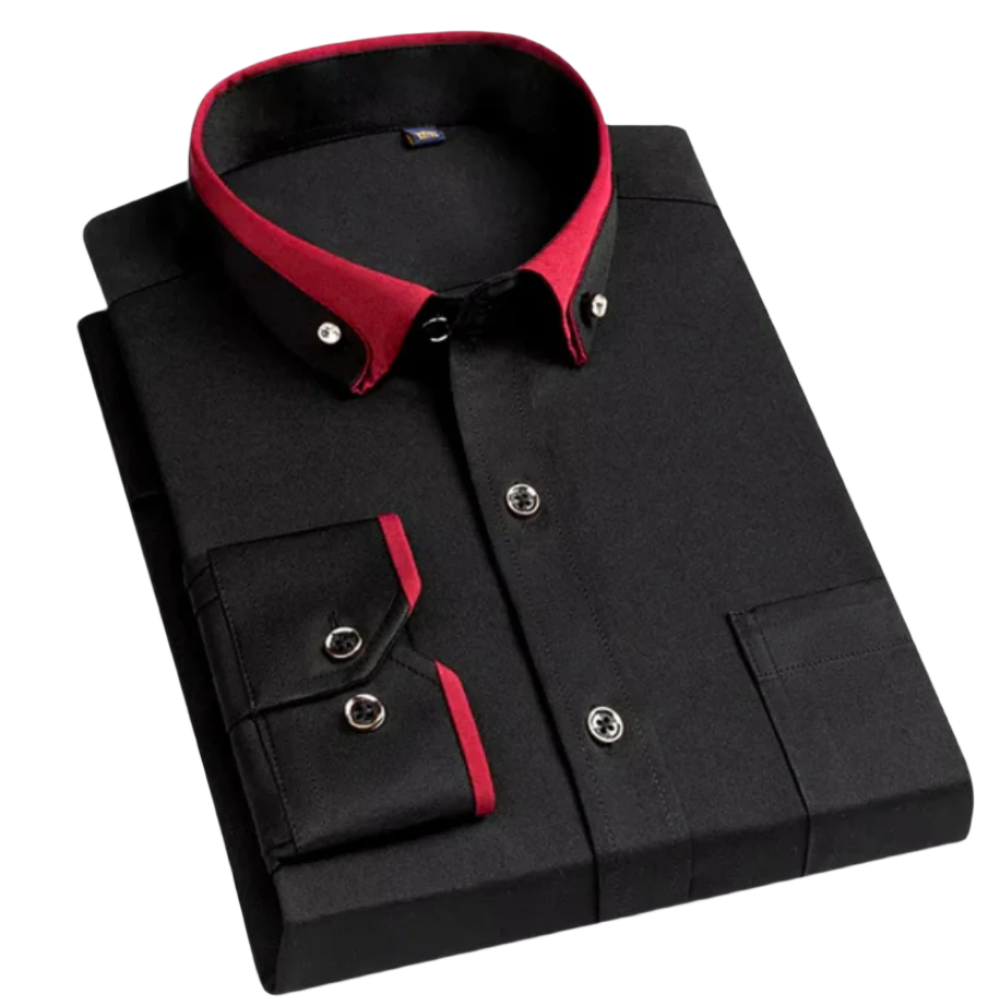 Jan – Camisa de hombre elegante con cuello a contraste