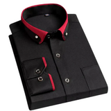 Jan – Camisa de hombre elegante con cuello a contraste