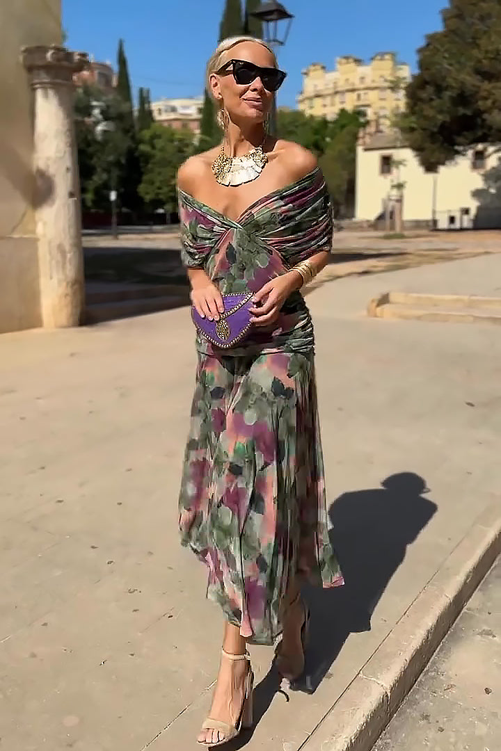 Lena - Elegante Vestido Maxi de Fiesta