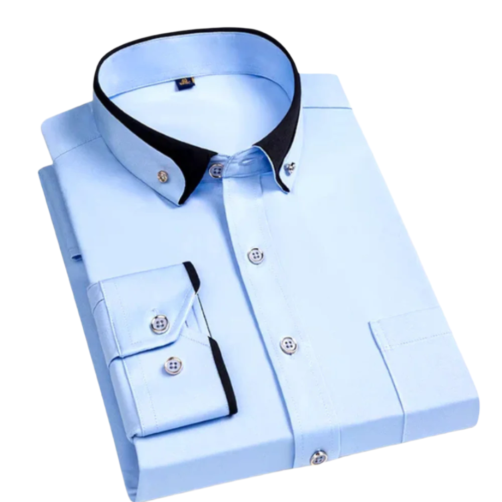 Jan – Camisa de hombre elegante con cuello a contraste