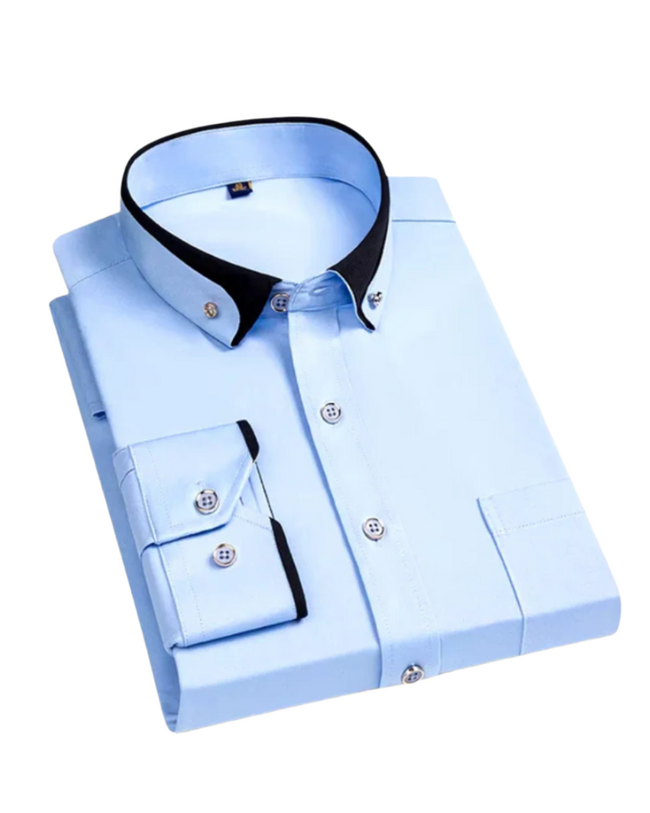 Jan – Camisa de hombre elegante con cuello a contraste
