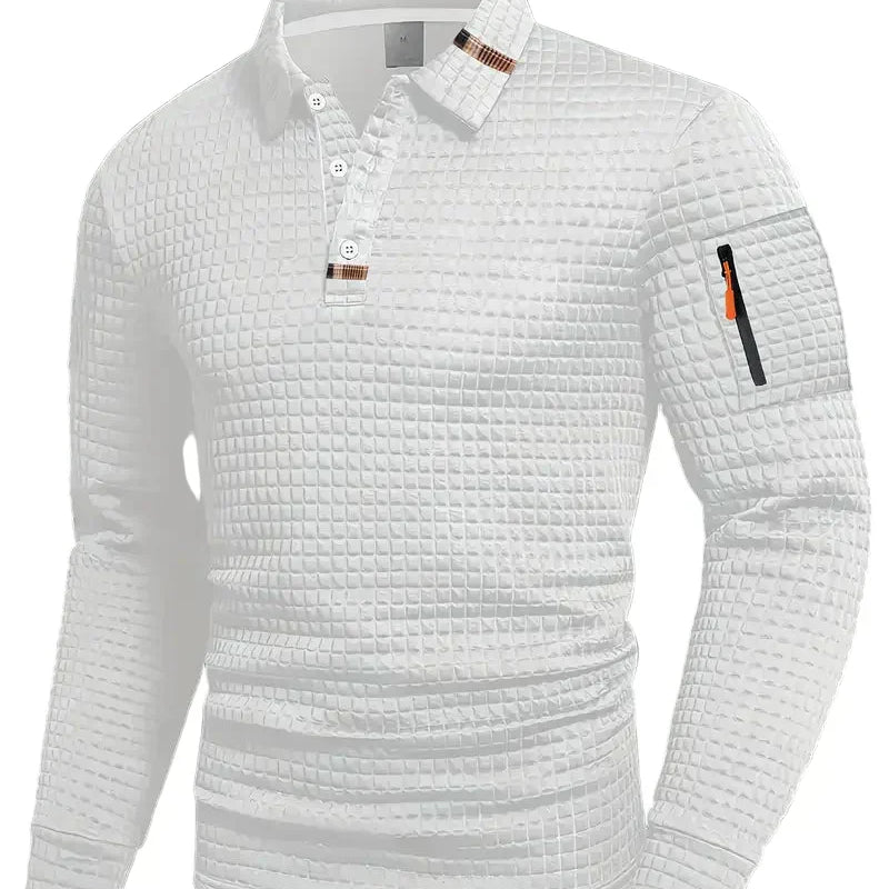 Pedro - Sudadera masculina con cuello y bolsillo