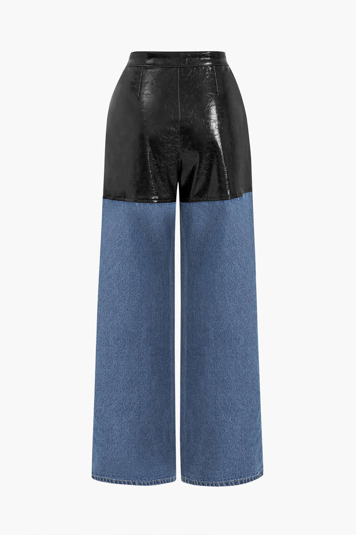 Eva – Pantalones de Cuero Sintético