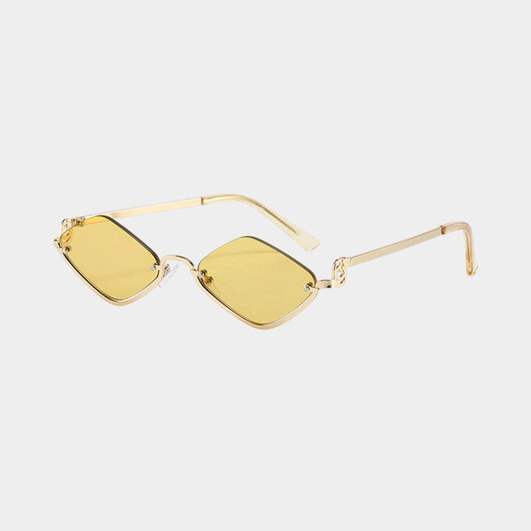 Camila - Gafas de sol metálicas con diseño romboidal
