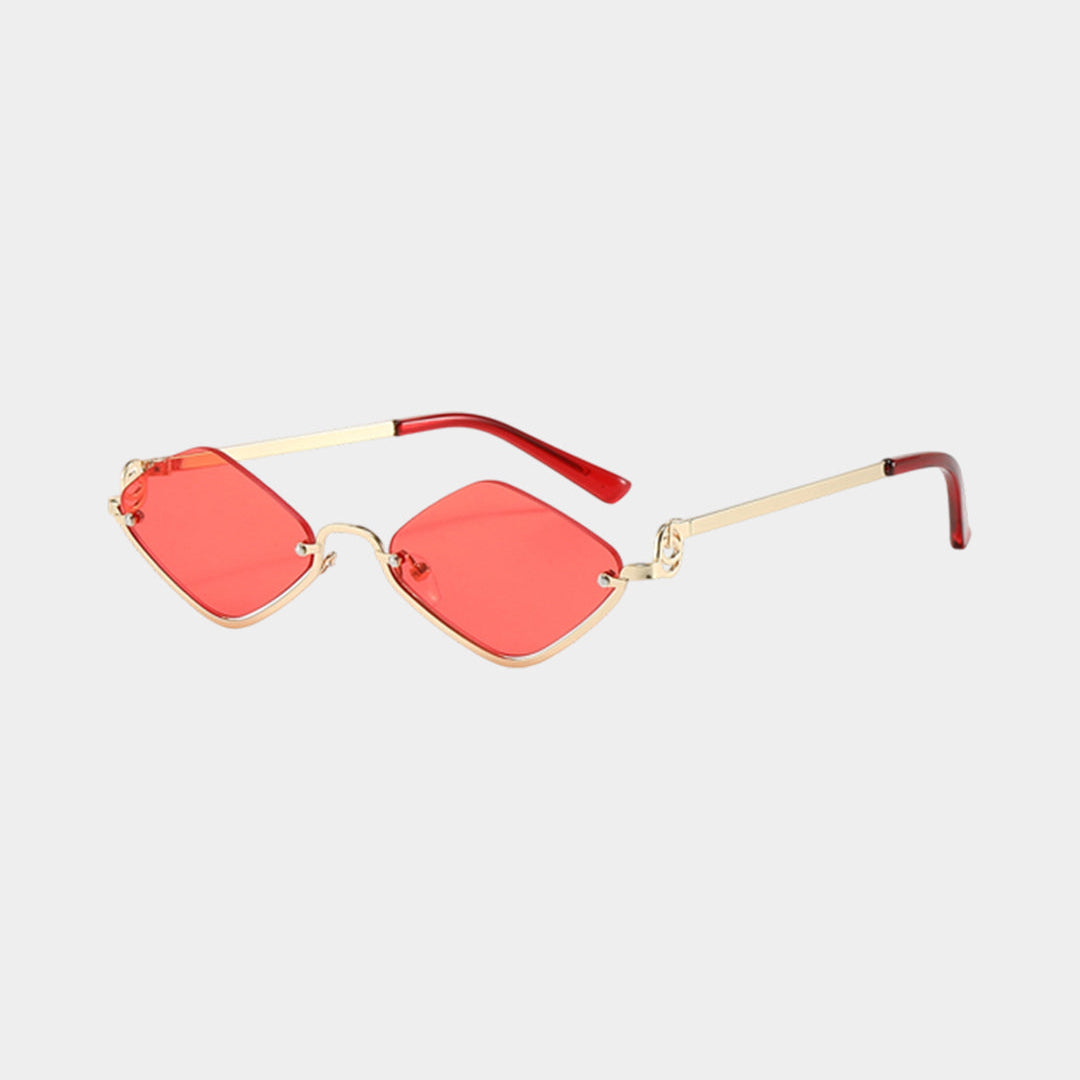Camila - Gafas de sol metálicas con diseño romboidal