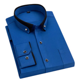 Jan – Camisa de hombre elegante con cuello a contraste