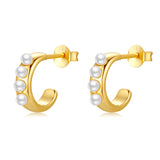 Pendientes 'South Pearl' en Plata de Ley