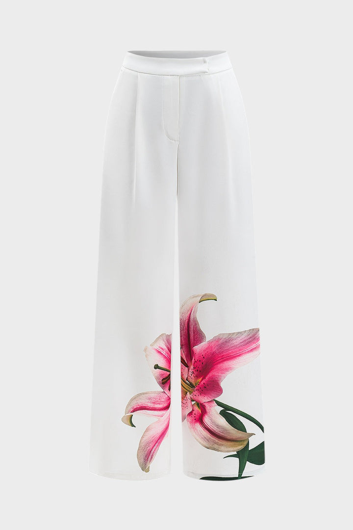 Kris – Pantalones Amplios con Diseño Floral