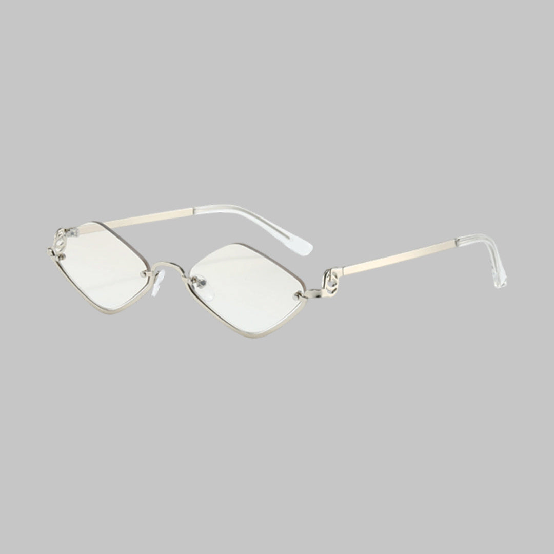 Camila - Gafas de sol metálicas con diseño romboidal