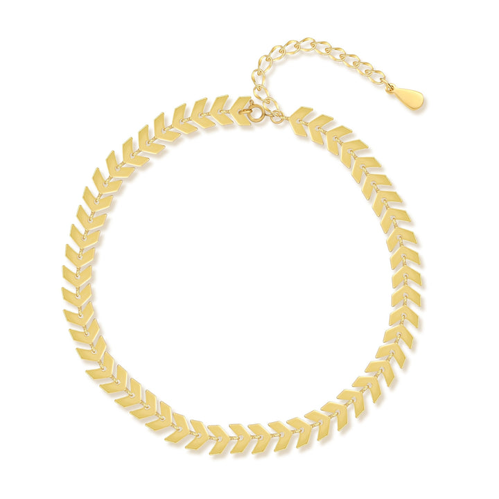 Pulsera de Tobillo 'Grecia' - Plata y Oro