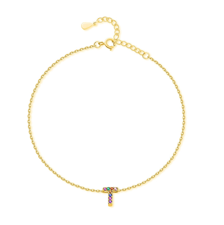 Pulsera 'Shiny Initiale' en Plata de Ley