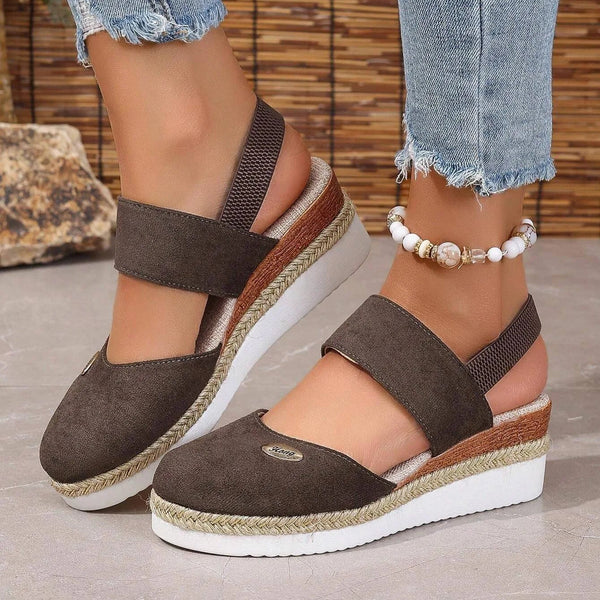 Liliana – Elegantes sandalias de plataforma con tira elástica