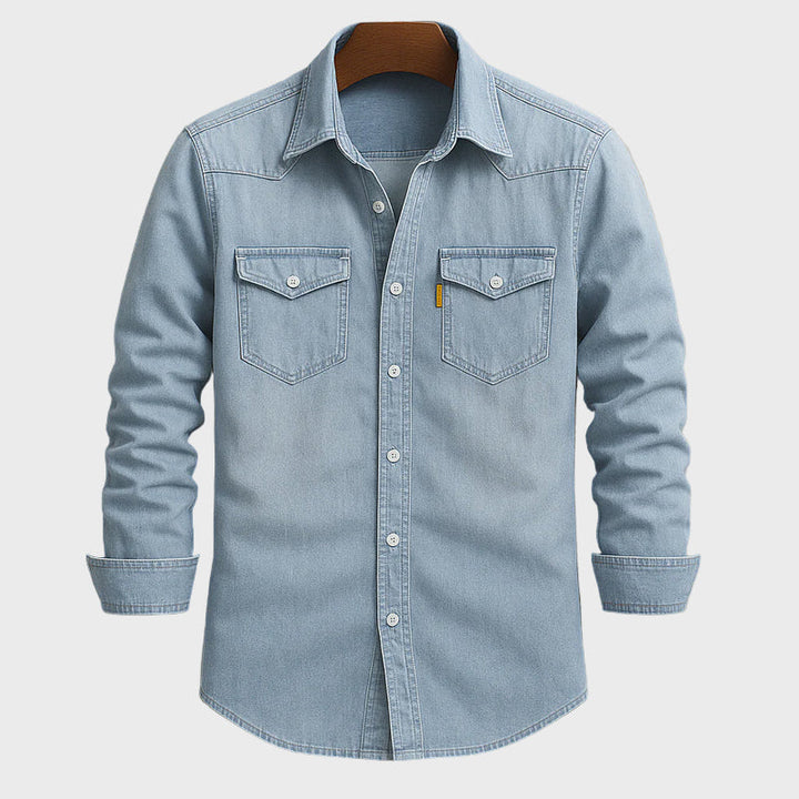 Vilém – Camisa de mezclilla multicolor