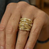 Anillo Dorado de Estilo Vintage