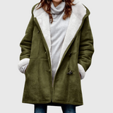 Jessica – Chaqueta de cuero y lino para el otoño en días fríos