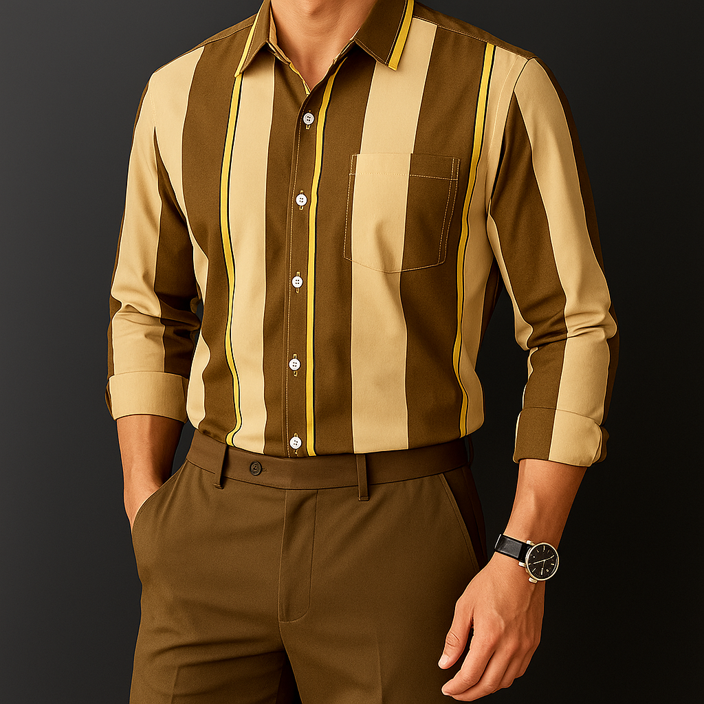 Leander – Camisa de rayas elegante para hombres
