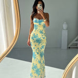 Světlana - Vestido largo elegante con diseño floral