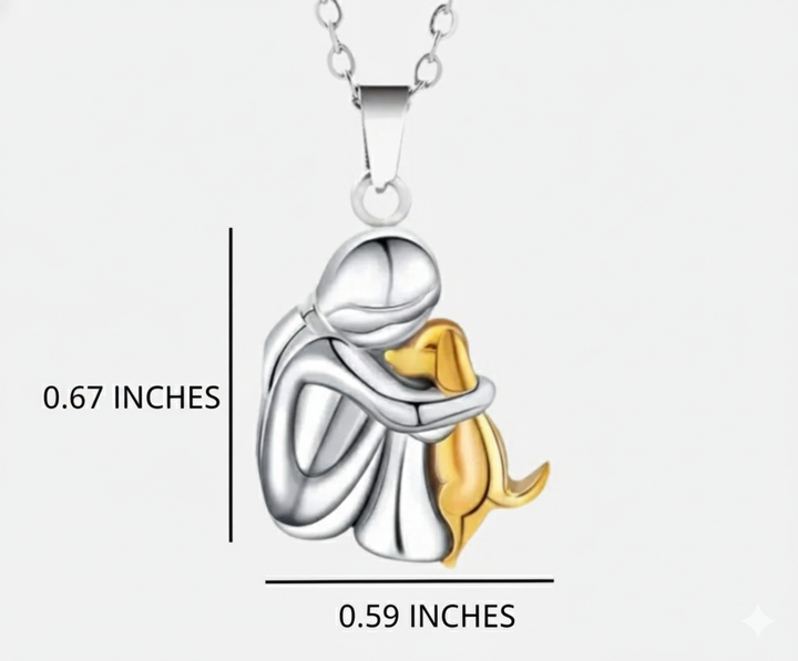 Collar con colgante de perro