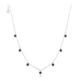 Necklace 'Perlas Negras' ~ Sterling Silver
