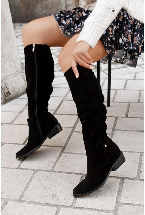 Lina – Elegantes Botas de Cuero para el Invierno