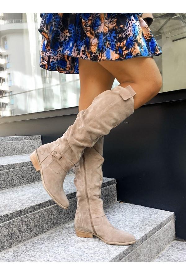 Lina – Elegantes Botas de Cuero para el Invierno