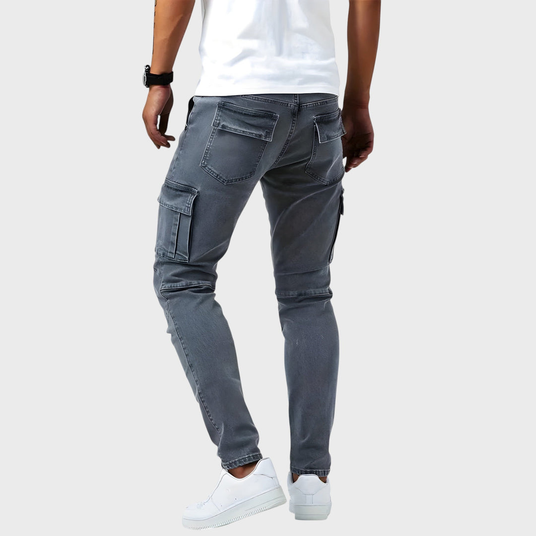 Samuel – Pantalones cargo de denim