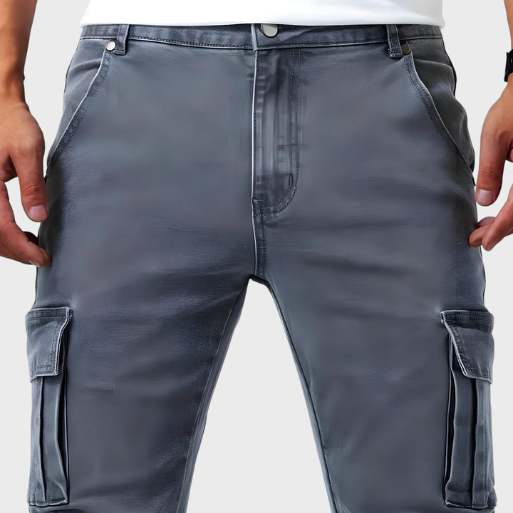 Samuel – Pantalones cargo de denim